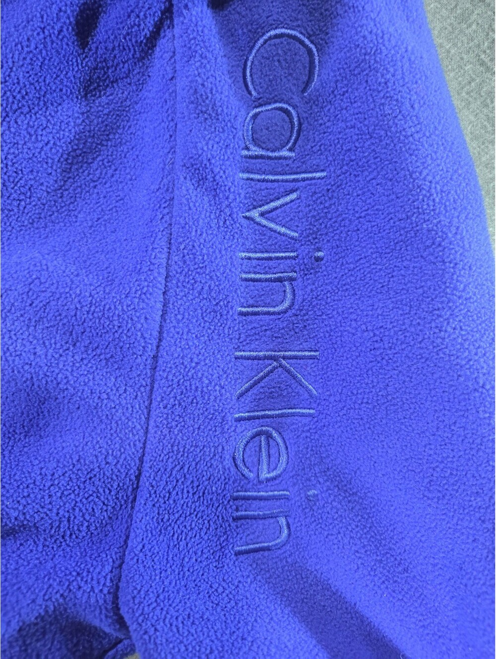Calvin Klein purple fleece zip jacket